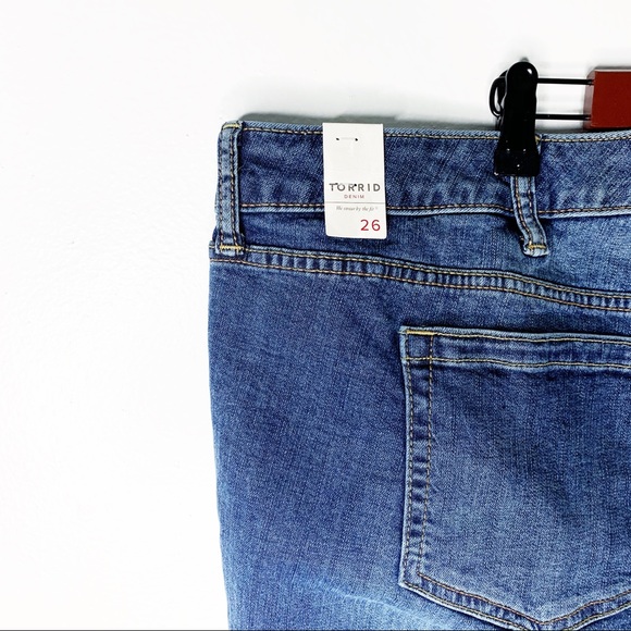 NWT - TORRID Cropped Ankle Skinny Bywater Slit 26 - Picture 5 of 8